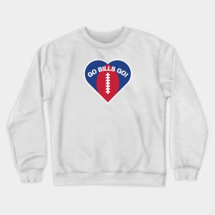 Heart Shaped Buffalo Bills Crewneck Sweatshirt